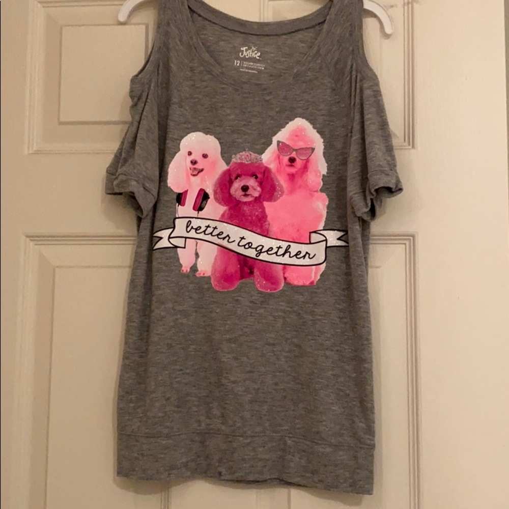 Justice size 12 short sleeve shirt